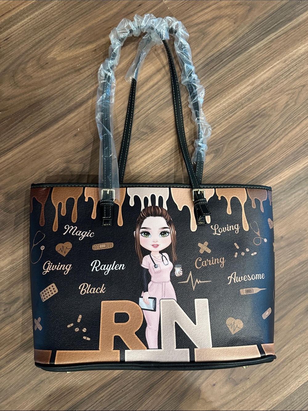 New Viral TikTok RN Nurse Tote Bag -Nurse Leather Tote Bag RN handbag